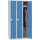 Garderoben-Stahlspind SP PROFI SYSTEM Korpus lichtgrau, Türen lichtblauB 870 x H 1700 x T 500 mm