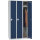 Garderoben-Stahlspind SP PROFI SYSTEM Korpus lichtgrau, Türen dunkelblauB 870 x H 1700 x T 500 mm
