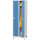 Garderoben-Stahlspind SP PROFI SYSTEM mit Füßen Korpus lichtgrau, Türen lichtblauB 590 x H 1800 x T 500 mm