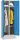 Arbeitsstätten-Garderobenstahlspind Korpus Lichtgrau, Türen Lichtblau RAL 5012H 1850 x B 600 x T 500 mm