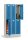 Doppelstöckiger Garderoben-Stahlspind mit Sockel Korpus Lichtgrau, Türen Lichtblau3x2 Abteile, H 1800 x B 870 x T 500 mm