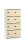 Schließfachschrank OFFICE-LINE mit 8 Fächern Dekore Korpus Weiß, Türen AhornH 1530 x B 800 x T 420 mm, mech. Zahlenschlösser