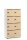 Schließfachschrank OFFICE-LINE mit 8 Fächern Dekore Korpus Weiß, Türen BucheH 1530 x B 800 x T 420 mm, mech. Zahlenschlösser