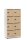 Schließfachschrank OFFICE-LINE mit 8 Fächern Dekore Korpus Weiß, Türen Eiche HellH 1530 x B 800 x T 420 mm, mech. Zahlenschlösser