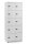 Schließfachschrank OFFICE-LINE mit 10 Fächern Korpus und Türen Dekor LichtgrauH 1890 x B 800 x T 420 mm, mech. Zahlenschlösser