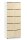 Schließfachschrank OFFICE-LINE mit 10 Fächern Dekore Korpus Weiß, Türen AhornH 1890 x B 800 x T 420 mm, Zylinderschlösser