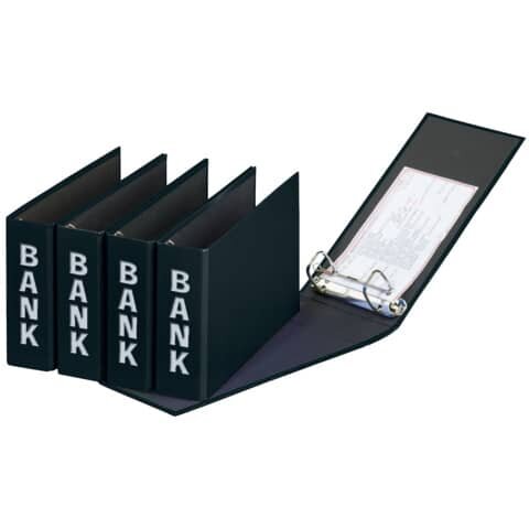 Bankordner Color-Einband - A5 , 50 mm, Color Einband, schwarz
