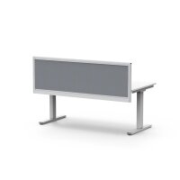 Tischtrennwand NEAPEL, schallabsorbierend blauH 546 x B 1200 mm