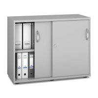 Schiebet&uuml;renschrank MULTI M pro Dekor lichtgrauB...