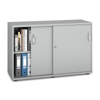 Schiebet&uuml;renschrank MULTI M pro Dekor lichtgrauB...