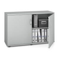 Flügeltürenschrank MULTI M pro Dekor lichtgrauB 1200 x H 780 x T 420 mm