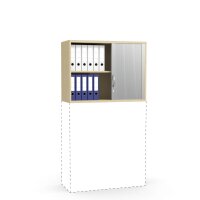 Rollladen-Aufsatzschrank MULTI M pro BuchedekorB 1000 x H 750 x T 420 mm