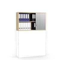 Rollladen-Aufsatzschrank MULTI M pro BuchedekorB 1200 x H 750 x T 420 mm
