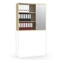 Rollladen-Aufsatzschrank MULTI M pro BuchedekorB 1200 x H 1110 x T 420 mm