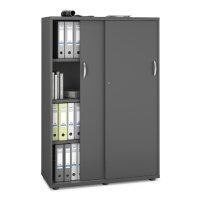 Schiebet&uuml;renschrank MULTI M pro Dekor anthrazitB...