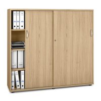 Schiebet&uuml;renschrank MULTI M pro Dekor Eiche helB...
