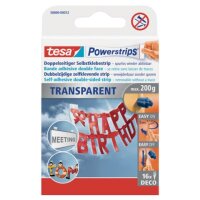 tesa Powerstrips TRANSPARENT Klebestreifen für max....