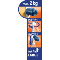 tesa Powerstrips LARGE Klebestreifen für max. 2,0 kg 2,0 x 5,0 cm, 10 St.