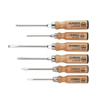 Wiha Holz-Schraubendreher Set Schlitz, Phillips 6-tlg. (07149)