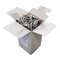 WEDO Schlüsselring silber, 100 St.