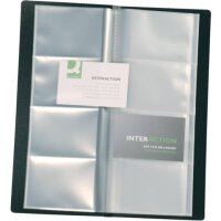 Visitenkartenbuch schwarz f&uuml;r 160 Karten