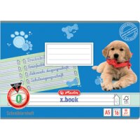 herlitz Schreiblernheft Hund Lineatur 0 linie