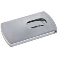 Visitenkarten-Etui Snap - 101 x 60 x 13 mm, silber