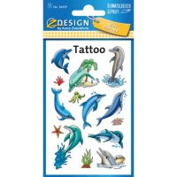 AVERY Zweckform Klebetattoo Delfine, 9 Etiket