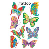AVERY Zweckform Klebetattoo Schmetterling, 8 