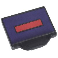 2 trodat Ersatzstempelkissen 6/50/2 blau/rot 4,1 x 2,4 cm