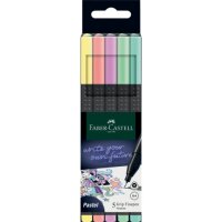 FABER-CASTELL Grip Pastell Fineliner farbsortiert 0,4 mm,...