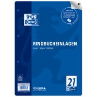 OXFORD Ringbucheinlage A4 liniert, 50 Bl&auml