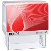 Printer 40 mit Logo - für max. 6 Zeilen mit Logo, 23 x 59 mm