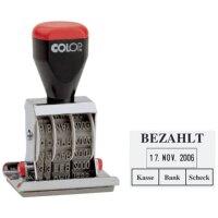 COLOP Datumstempel mit Text "Bezahlt" 04060/L2