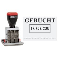 COLOP Datumstempel mit Text "Gebucht" 04060/L3