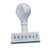 WEDO Textstempel "Bezahlt"