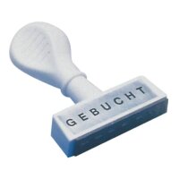 WEDO Textstempel "Gebucht"