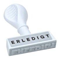 WEDO Textstempel "Erledigt"