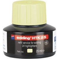 edding HTK 25 Nachf&uuml;llinte Textmarker pastellgelb