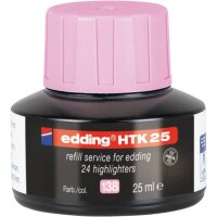edding HTK 25 Nachf&uuml;llinte Textmarker pastellrosa