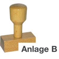 Vorgangsstempel - Anlage B