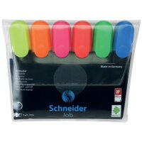 Schneider Job Textmarker farbsortiert, 6 St.