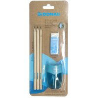 DONAU ÖKO Bleistift-Set HB blau, 1 Set