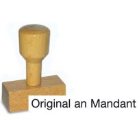 Vorgangsstempel - Original an Mandant