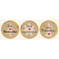 AVERY Zweckform Aufkleber Frohe Weihnachten, 