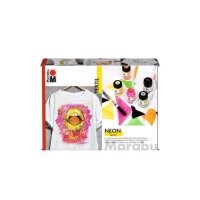 Marabu Neon Stoffmalfarben farbsortiert, 5 St