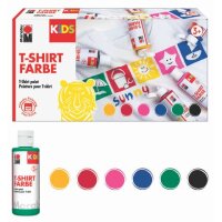 Marabu KiDS Stoffmalfarben farbsortiert 6 x 8