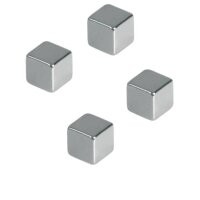 FRANKEN Magnete silber, Metall 1,0 x 1,0 x 1,