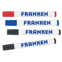 FRANKEN Whiteboard-Marker farbsortiert, 4 St.