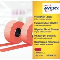 AVERY Zweckform Preisetiketten leuchtrot perm